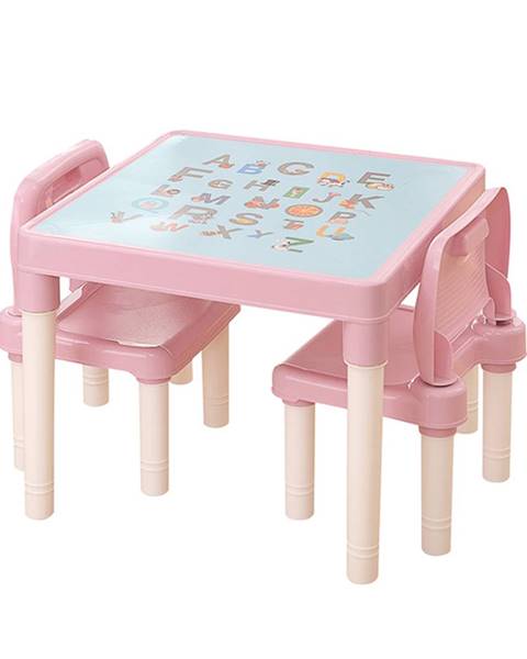 Ružový detský nábytok Prezent