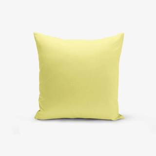 Minimalist Cushion Covers Žltá obliečka na vankúš s prímesou bavlny Minimalist Cushion Covers , 45 × 45 cm