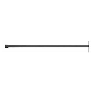 iDesign Čierna tyč na sprchový záves s nastaviteľnou dĺžkou InterDesign Cameo, 198 - 275 cm