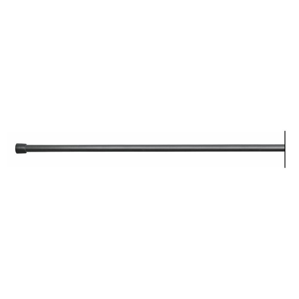 iDesign Čierna tyč na sprchový záves s nastaviteľnou dĺžkou InterDesign Cameo, 198 - 275 cm